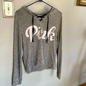 Gray casual long sleeve top